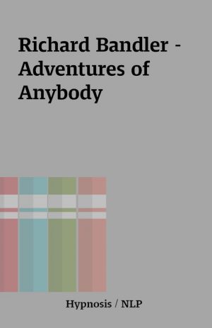 Richard Bandler – Adventures of Anybody