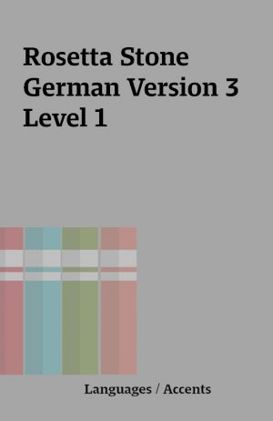 Rosetta Stone German Version 3 Level 1