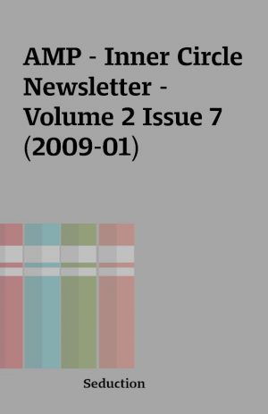 AMP – Inner Circle Newsletter – Volume 2 Issue 7 (2009-01)