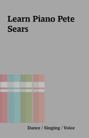 Learn Piano Pete Sears