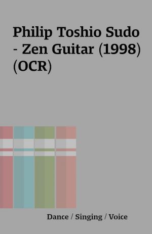 Philip Toshio Sudo – Zen Guitar (1998) (OCR)