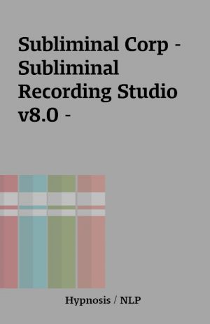 Subliminal Corp – Subliminal Recording Studio v8.0 –