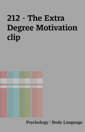 212 – The Extra Degree Motivation clip