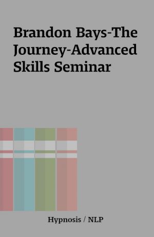 Brandon Bays-The Journey-Advanced Skills Seminar