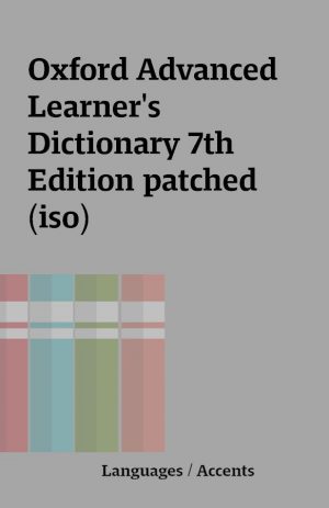 Oxford Advanced Learner’s Dictionary 7th Edition patched (iso)