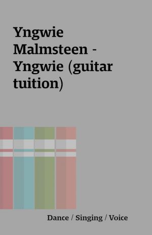 Yngwie Malmsteen – Yngwie (guitar tuition)