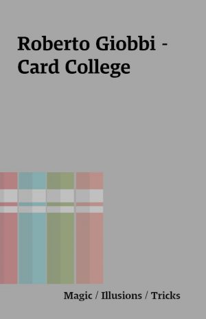 Roberto Giobbi – Card College