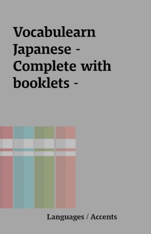 Vocabulearn Japanese – Complete with booklets –