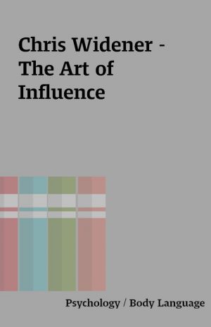 Chris Widener – The Art of Influence