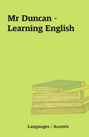 Mr Duncan – Learning English