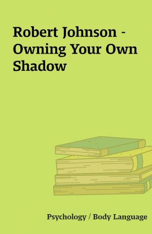 Robert Johnson – Owning Your Own Shadow