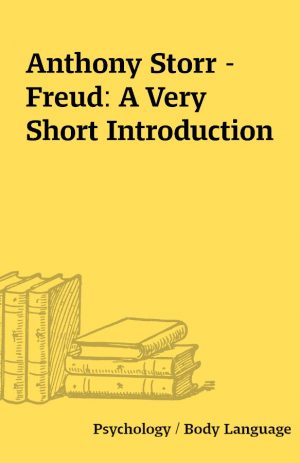 Anthony Storr – Freud: A Very Short Introduction