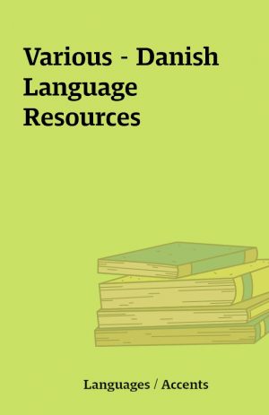 Various – Danish Language Resources