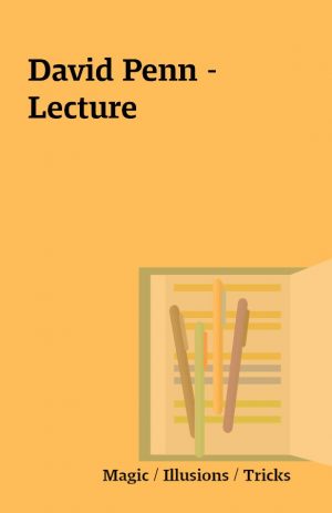 David Penn – Lecture