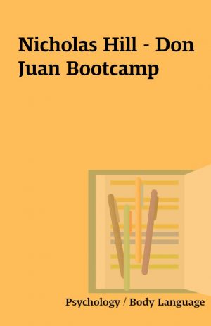 Nicholas Hill – Don Juan Bootcamp