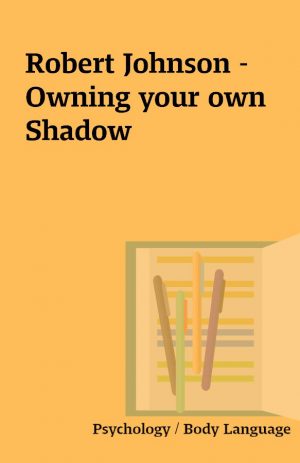 Robert Johnson – Owning your own Shadow