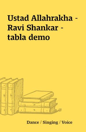 Ustad Allahrakha – Ravi Shankar – tabla demo