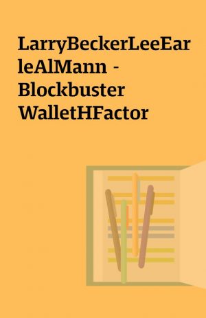 LarryBeckerLeeEarleAlMann – Blockbuster WalletHFactor