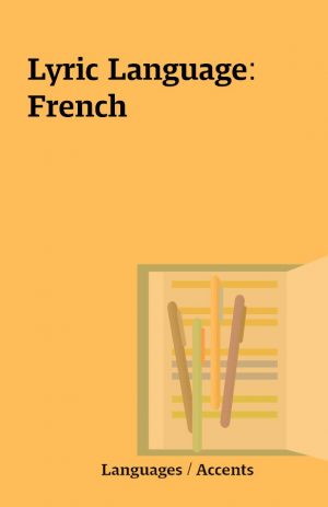 Lyric Language: French