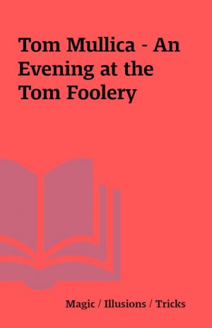 Tom Mullica – An Evening at the Tom Foolery