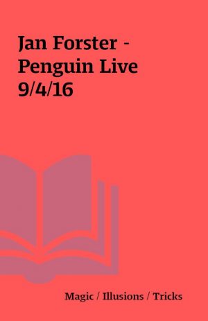 Jan Forster – Penguin Live 9/4/16