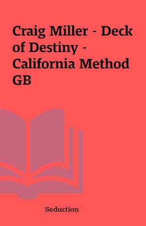 Craig Miller – Deck of Destiny – California Method GB