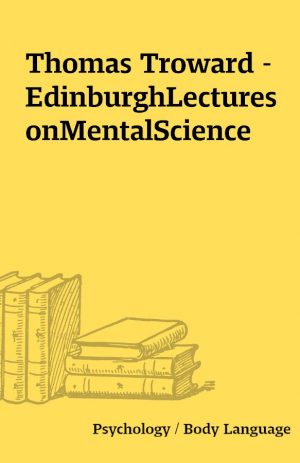 Thomas Troward – EdinburghLecturesonMentalScience