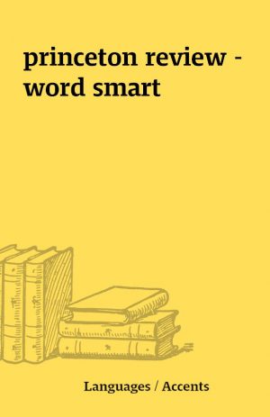 princeton review – word smart