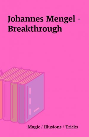 Johannes Mengel – Breakthrough