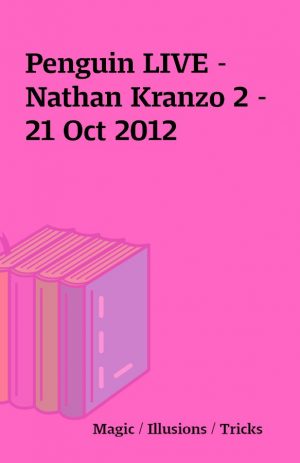 Penguin LIVE – Nathan Kranzo 2 – 21 Oct 2012