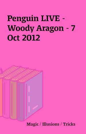 Penguin LIVE – Woody Aragon – 7 Oct 2012