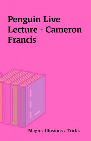 Penguin Live Lecture – Cameron Francis