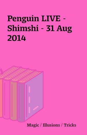 Penguin LIVE – Shimshi – 31 Aug 2014