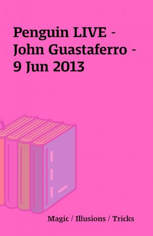 Penguin LIVE – John Guastaferro – 9 Jun 2013