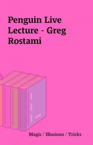 Penguin Live Lecture – Greg Rostami