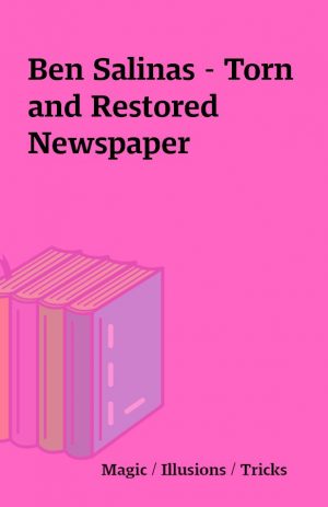 Ben Salinas – Torn and Restored Newspaper