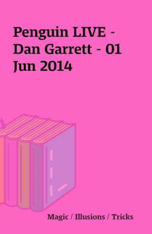 Penguin LIVE – Dan Garrett – 01 Jun 2014