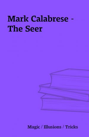 Mark Calabrese – The Seer