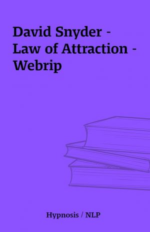 David Snyder – Law of Attraction – Webrip