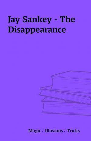 Jay Sankey – The Disappearance