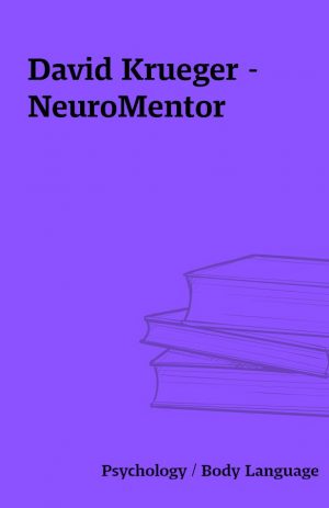 David Krueger – NeuroMentor