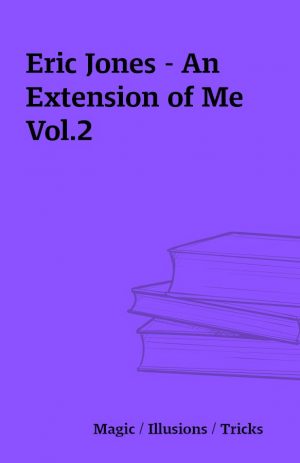 Eric Jones – An Extension of Me Vol.2