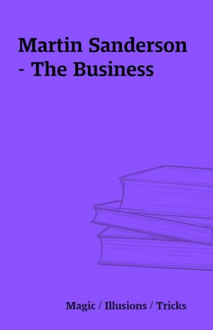 Martin Sanderson – The Business