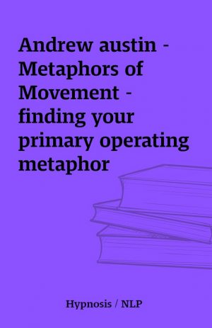 Andrew austin – Metaphors of Movement – finding your primary operating metaphor