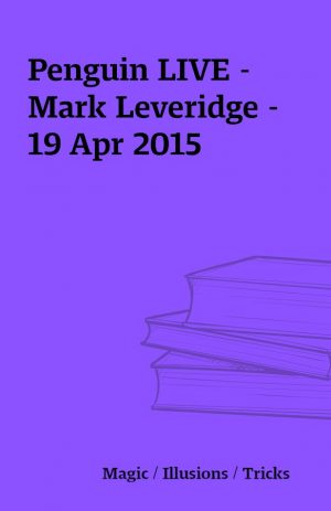 Penguin LIVE – Mark Leveridge – 19 Apr 2015