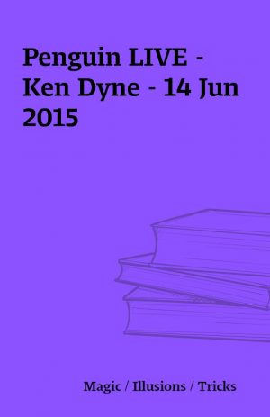 Penguin LIVE – Ken Dyne – 14 Jun 2015