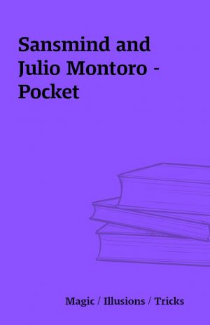 Sansmind and Julio Montoro – Pocket