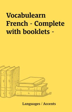 Vocabulearn French – Complete with booklets –